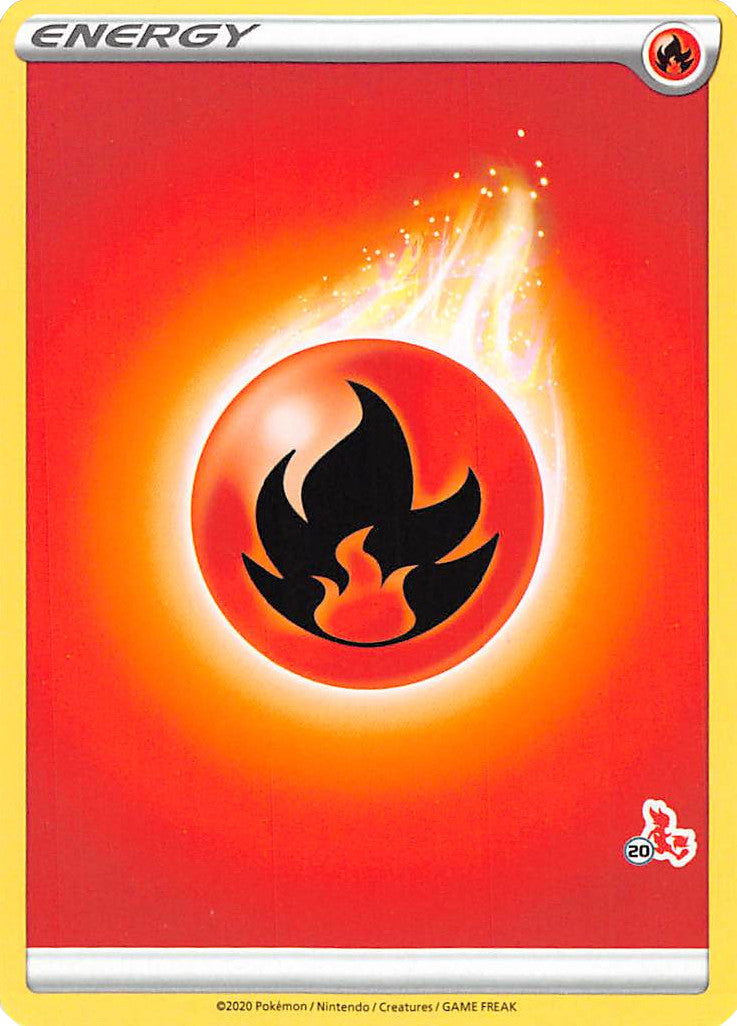 Fire Energy (Cinderace Stamp #20) [Battle Academy 2022] | Red Riot Games CA