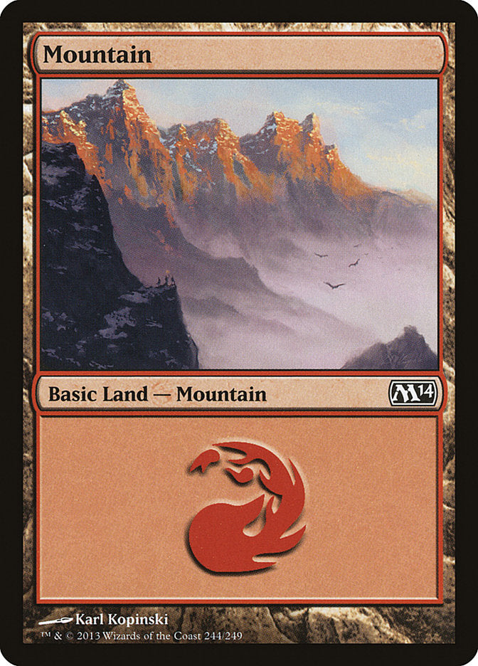 Mountain (244) [Magic 2014] | Red Riot Games CA