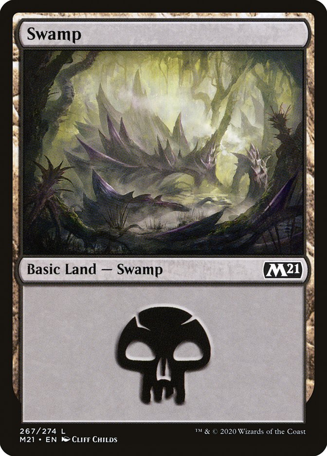 Swamp (267) [Core Set 2021] | Red Riot Games CA