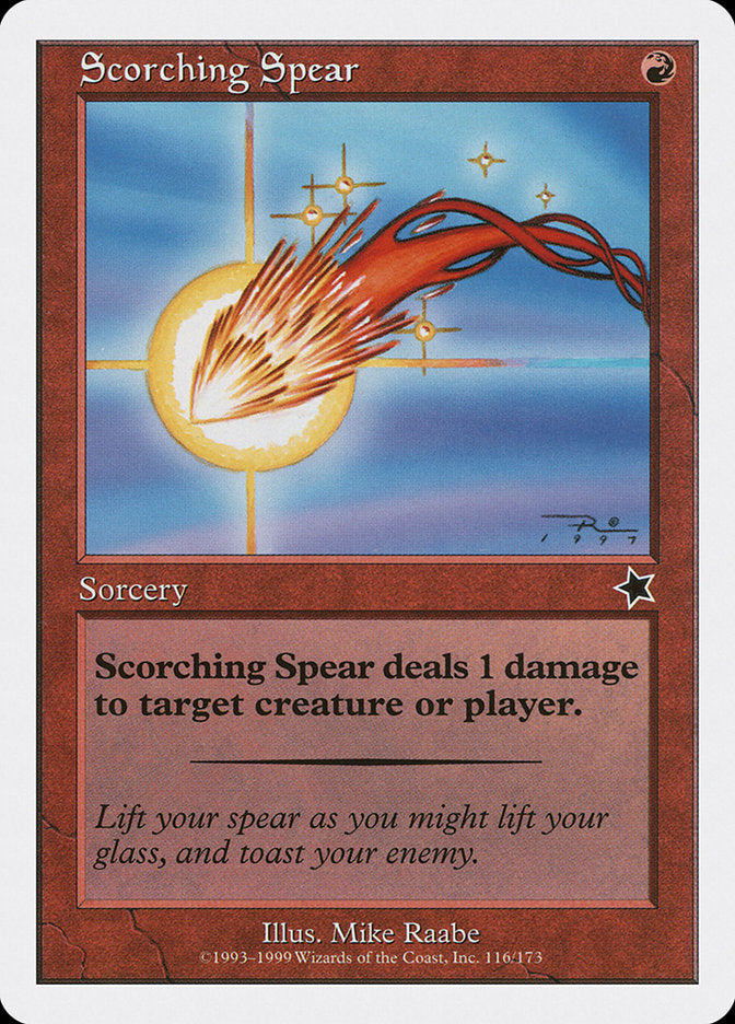 Scorching Spear [Starter 1999] | Red Riot Games CA