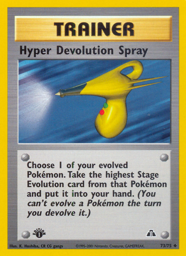 Hyper Devolution Spray (73/75) [Neo Discovery 1st Edition] | Red Riot Games CA