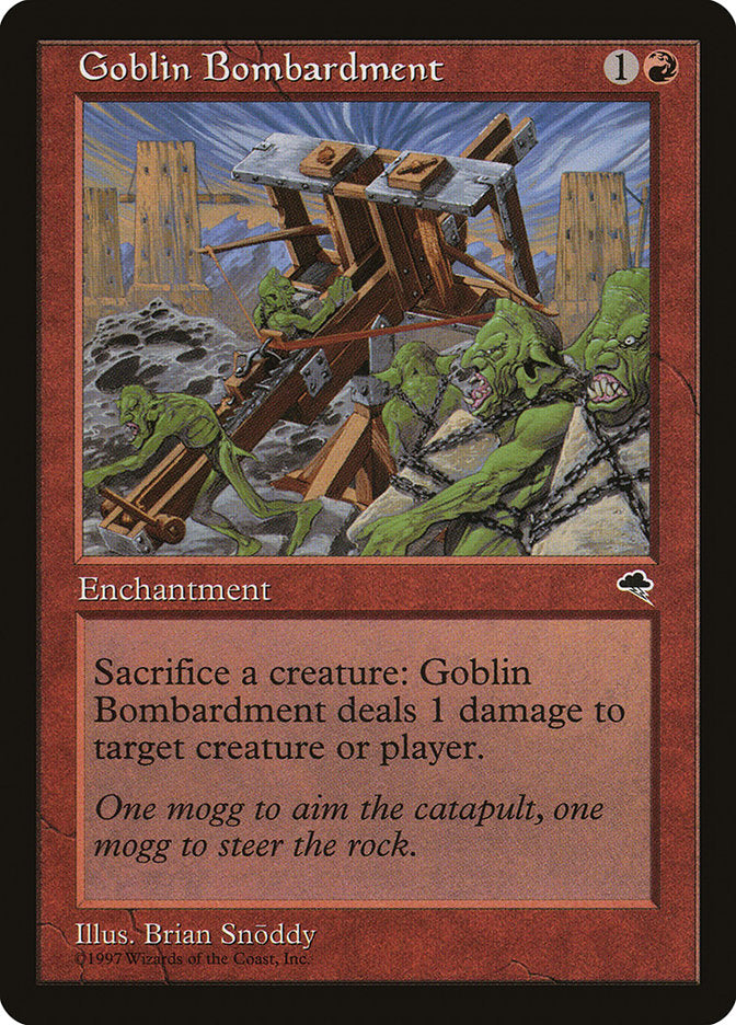 Goblin Bombardment [Tempest] | Red Riot Games CA