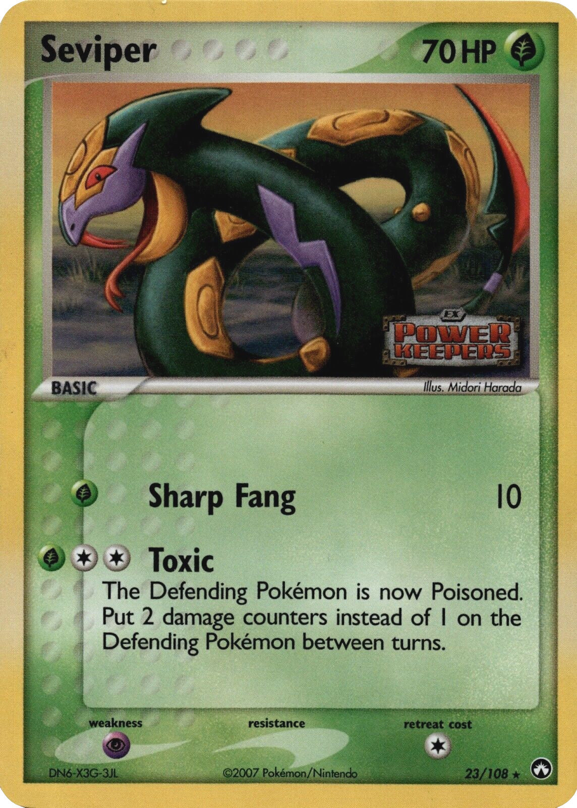 Seviper (23/108) (Stamped) [EX: Power Keepers] | Red Riot Games CA