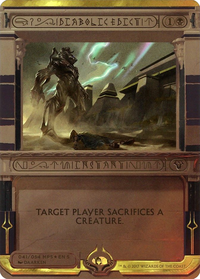 Diabolic Edict (Invocation) [Amonkhet Invocations] | Red Riot Games CA