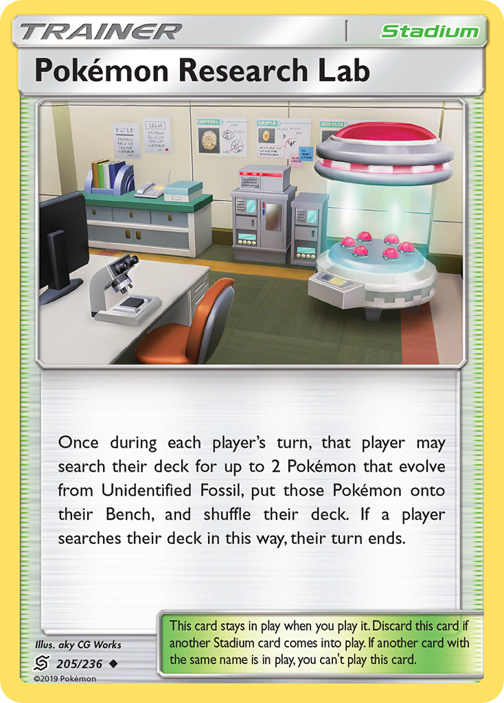 Pokemon Research Lab (205/236) [Sun & Moon: Unified Minds] | Red Riot Games CA