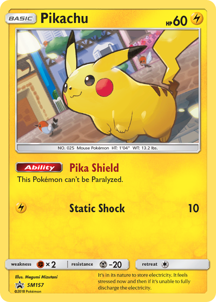 Pikachu (SM157) [Sun & Moon: Black Star Promos] | Red Riot Games CA