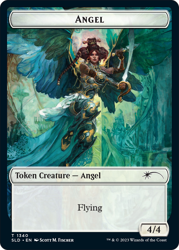 Angel (SLD) // Soldier (GRN) Double-Sided Token [Secret Lair: Angels Tokens] | Red Riot Games CA