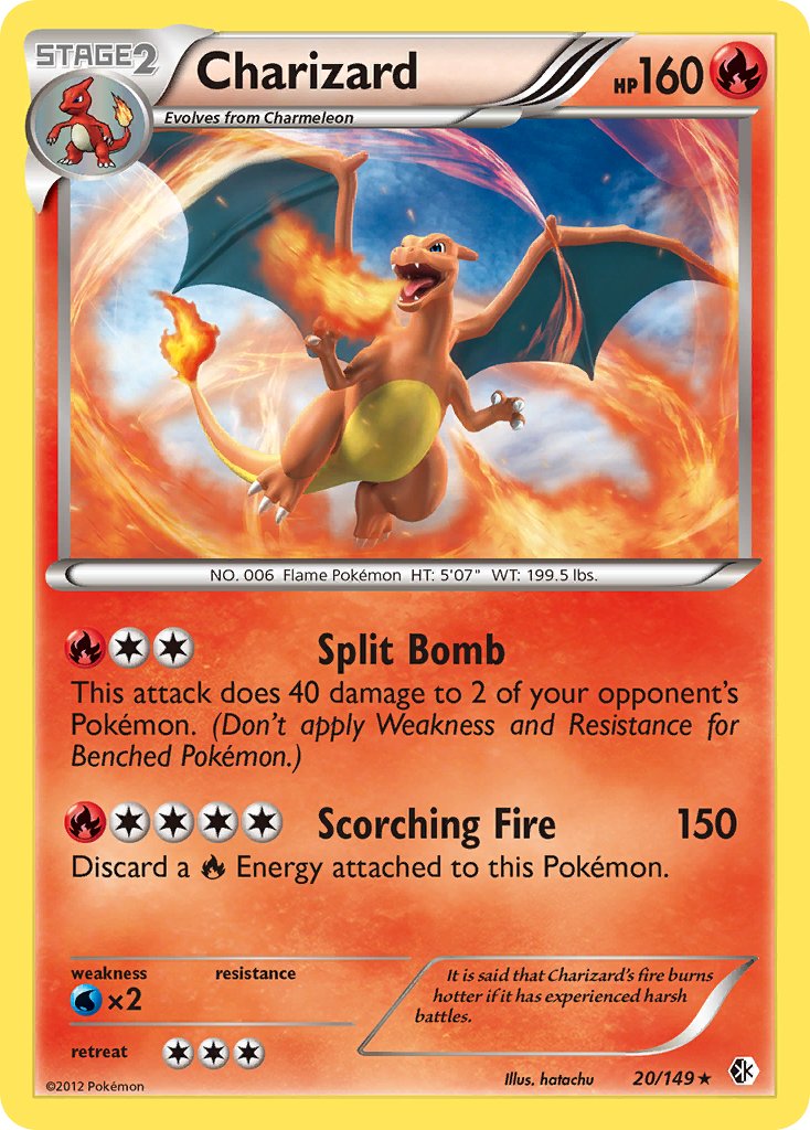 Charizard (20/149) (Cosmos Holo) (Blister Exclusive) [Black & White: Boundaries Crossed] | Red Riot Games CA
