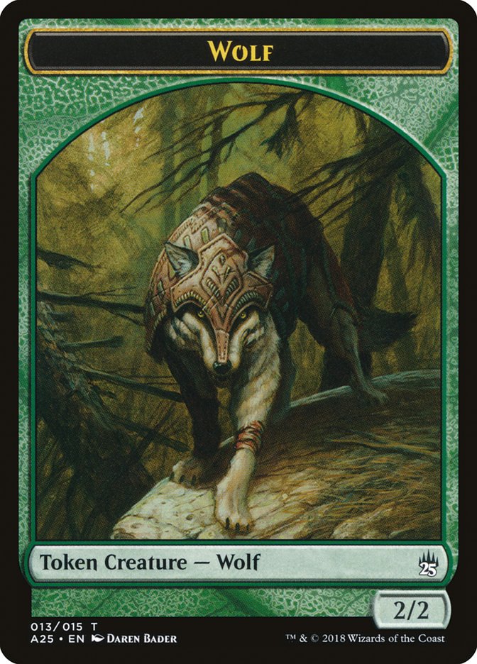 Wolf Token [Masters 25 Tokens] | Red Riot Games CA