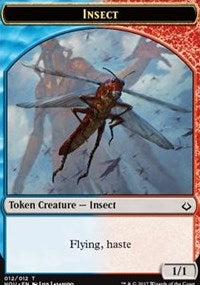 Insect // Warrior Double-Sided Token [Hour of Devastation Tokens] | Red Riot Games CA