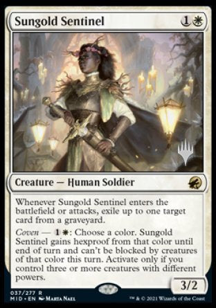 Sungold Sentinel (Promo Pack) [Innistrad: Midnight Hunt Promos] | Red Riot Games CA