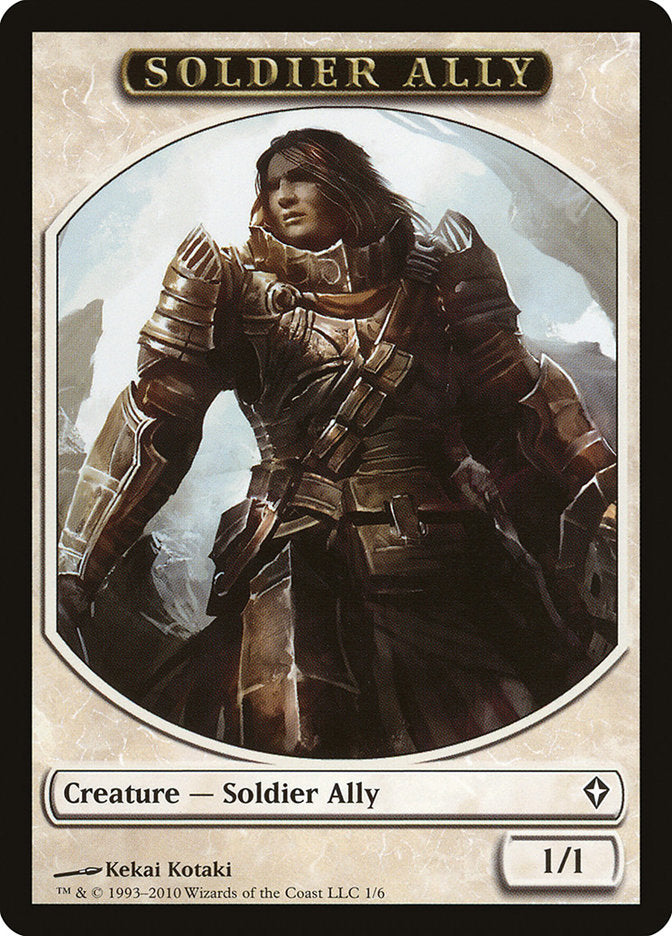Soldier Ally Token [Worldwake Tokens] | Red Riot Games CA