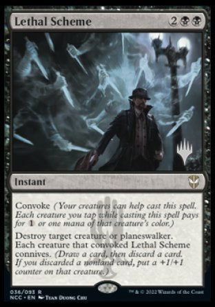 Lethal Scheme (Promo Pack) [Streets of New Capenna Commander Promos] | Red Riot Games CA