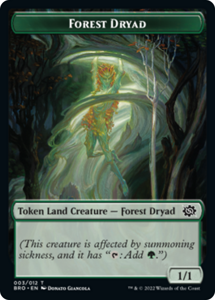Forest Dryad Token [The Brothers' War Tokens] | Red Riot Games CA