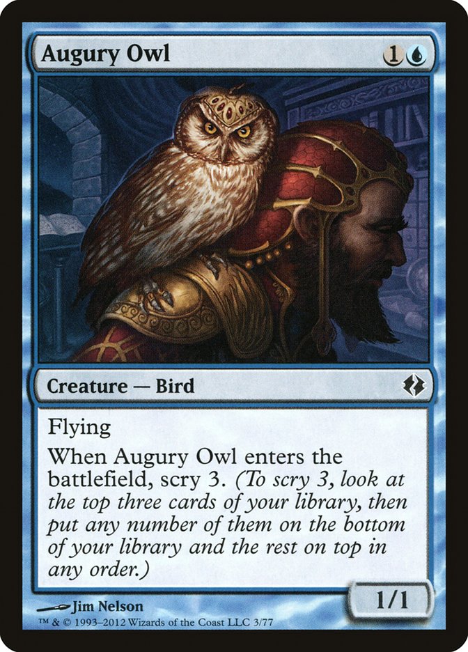 Augury Owl [Duel Decks: Venser vs. Koth] | Red Riot Games CA