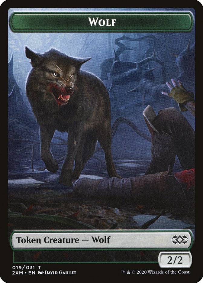 Wolf Token [Double Masters Tokens] | Red Riot Games CA