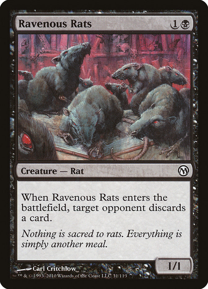 Ravenous Rats [Duels of the Planeswalkers] | Red Riot Games CA