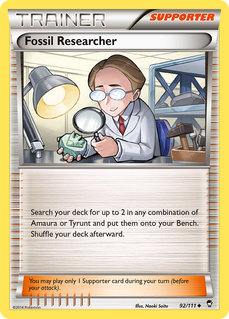 Fossil Researcher (92/111) [XY: Furious Fists] | Red Riot Games CA