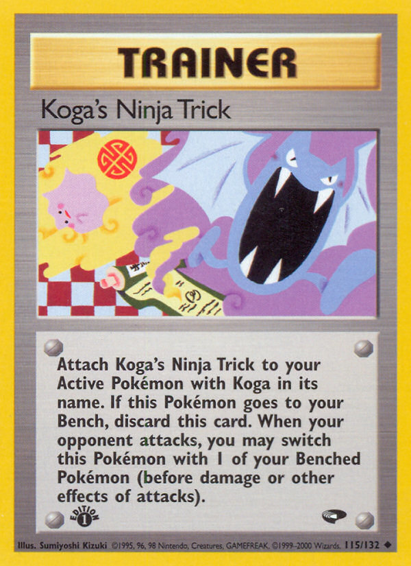 Koga's Ninja Trick (115/132) [Gym Challenge 1st Edition] | Red Riot Games CA