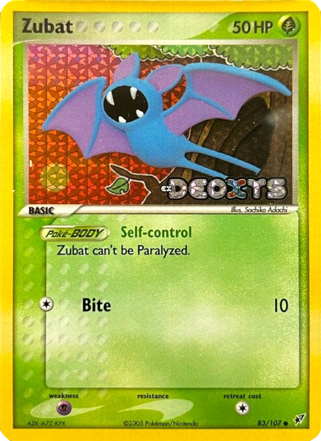 Zubat (83/107) (Stamped) [EX: Deoxys] | Red Riot Games CA