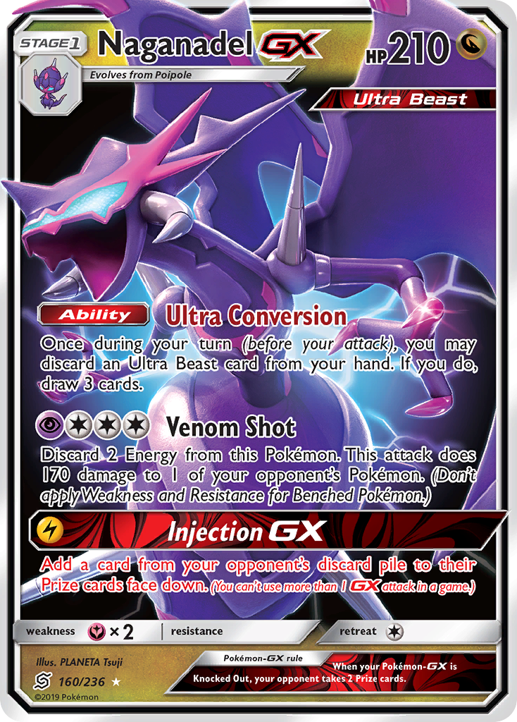 Naganadel GX (160/236) [Sun & Moon: Unified Minds] | Red Riot Games CA