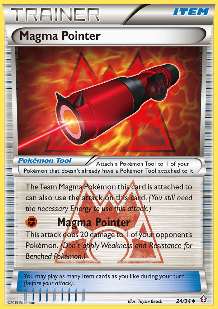 Magma Pointer (24/34) [XY: Double Crisis] | Red Riot Games CA