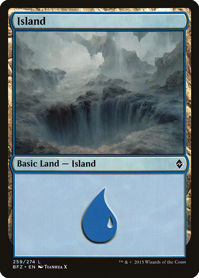Island (259) [Battle for Zendikar] | Red Riot Games CA