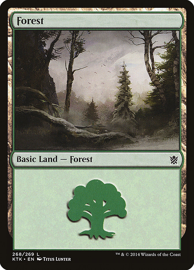 Forest (268) [Khans of Tarkir] | Red Riot Games CA