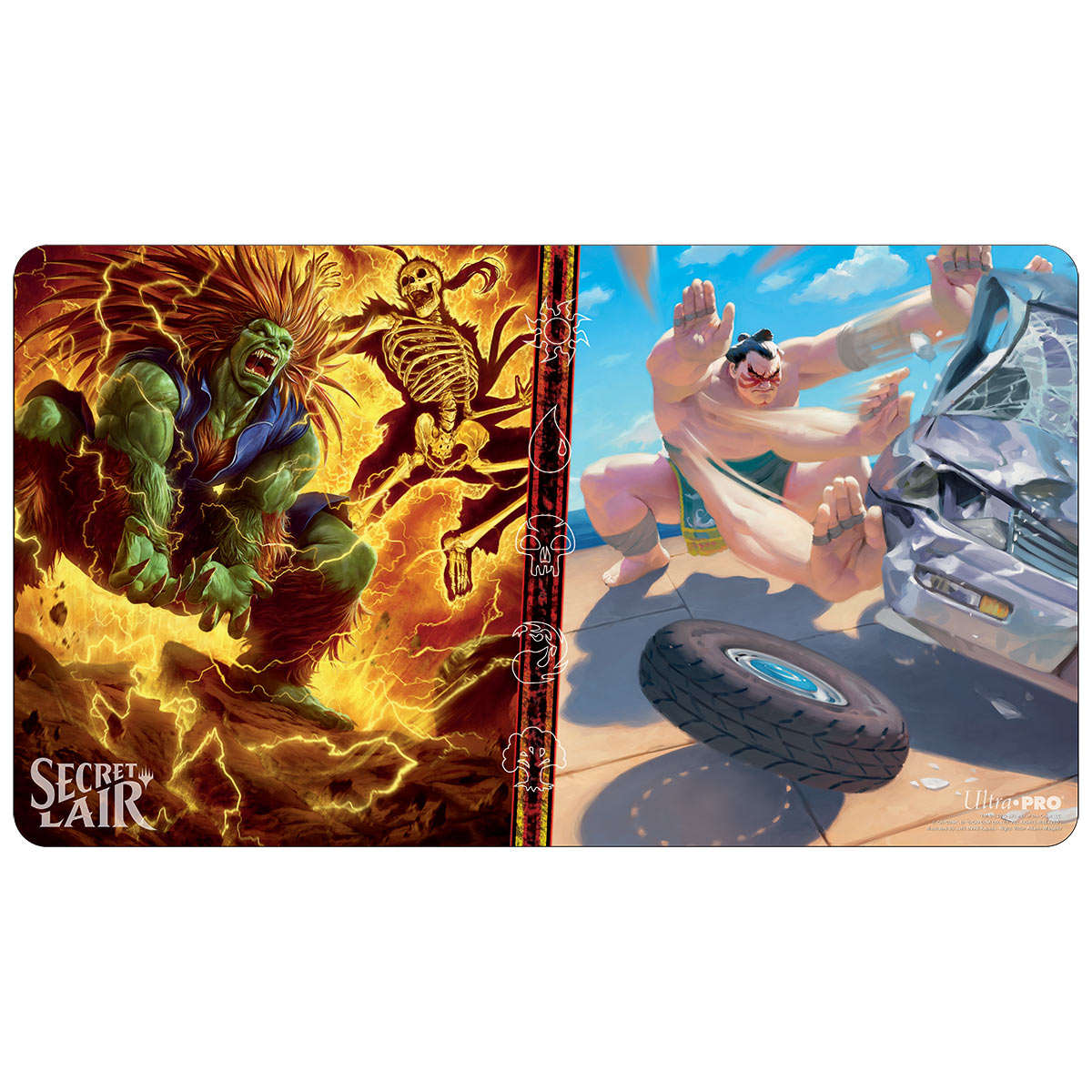 Ultra PRO: Playmat - Secret Lair (Blanka, Ferocious Friend & E. Honda, Sumo Champion) | Red Riot Games CA