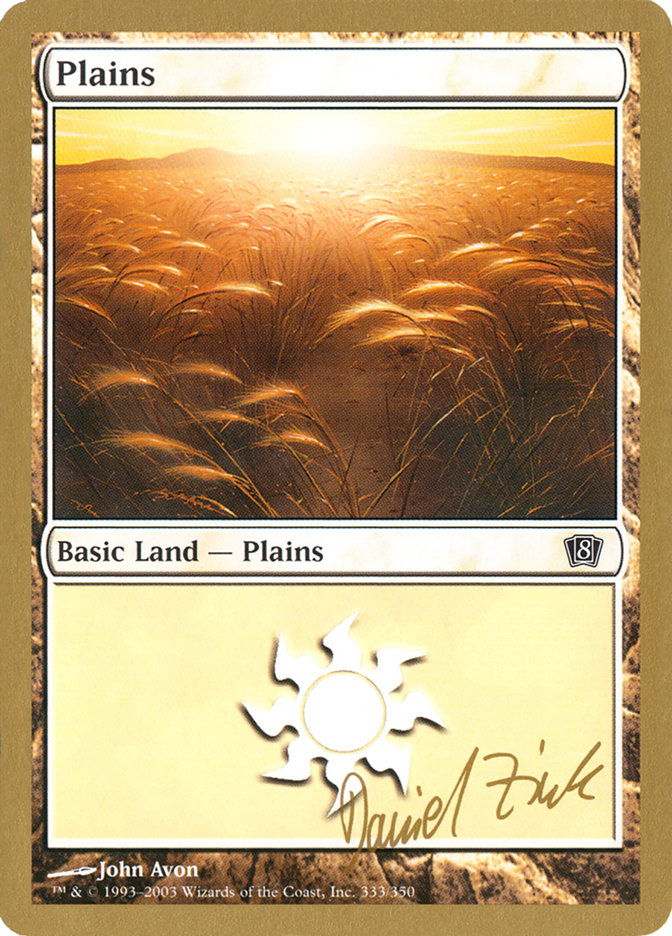 Plains (dz333) (Daniel Zink) [World Championship Decks 2003] | Red Riot Games CA