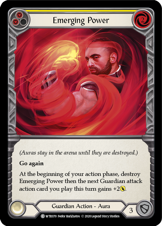 Emerging Power (Yellow) [U-WTR070] (Welcome to Rathe Unlimited)  Unlimited Rainbow Foil | Red Riot Games CA