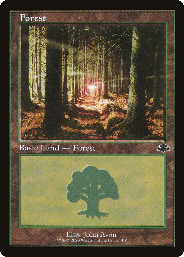 Forest (410) (Retro) [Dominaria Remastered] | Red Riot Games CA
