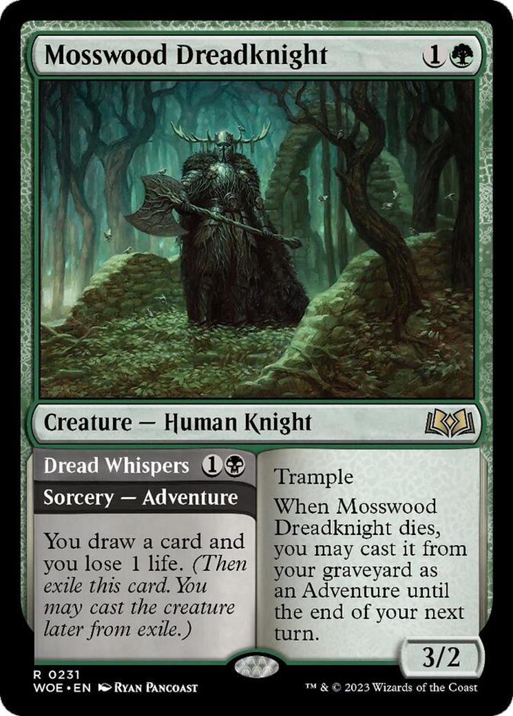 Mosswood Dreadknight // Dread Whispers [Wilds of Eldraine] | Red Riot Games CA