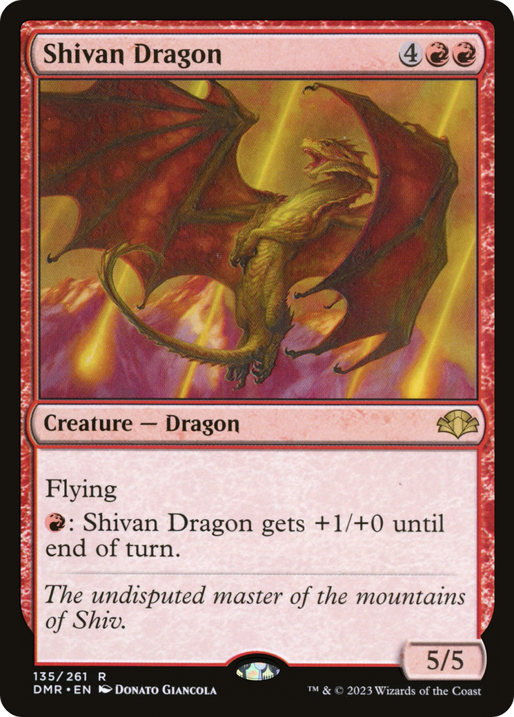Shivan Dragon [Dominaria Remastered] | Red Riot Games CA