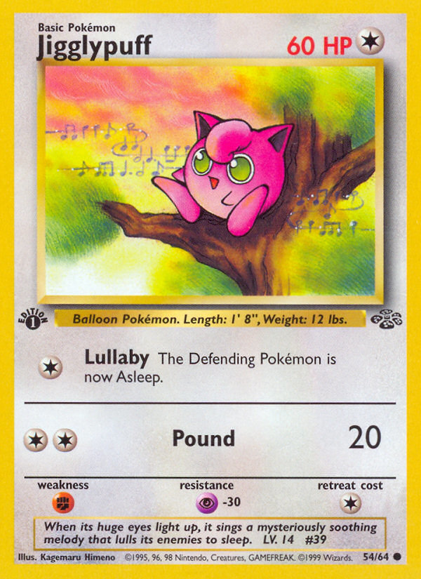 Jigglypuff (54/64) [Jungle 1st Edition] | Red Riot Games CA