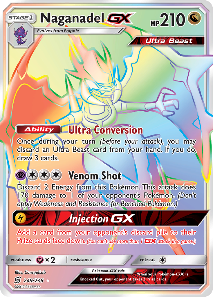 Naganadel GX (249/236) [Sun & Moon: Unified Minds] | Red Riot Games CA