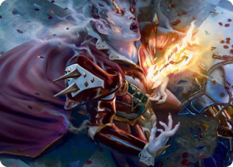 Flame-Blessed Bolt Art Card [Innistrad: Crimson Vow Art Series] | Red Riot Games CA