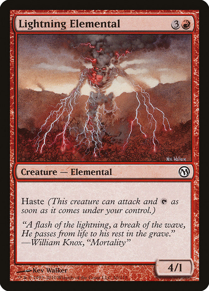 Lightning Elemental [Duels of the Planeswalkers] | Red Riot Games CA