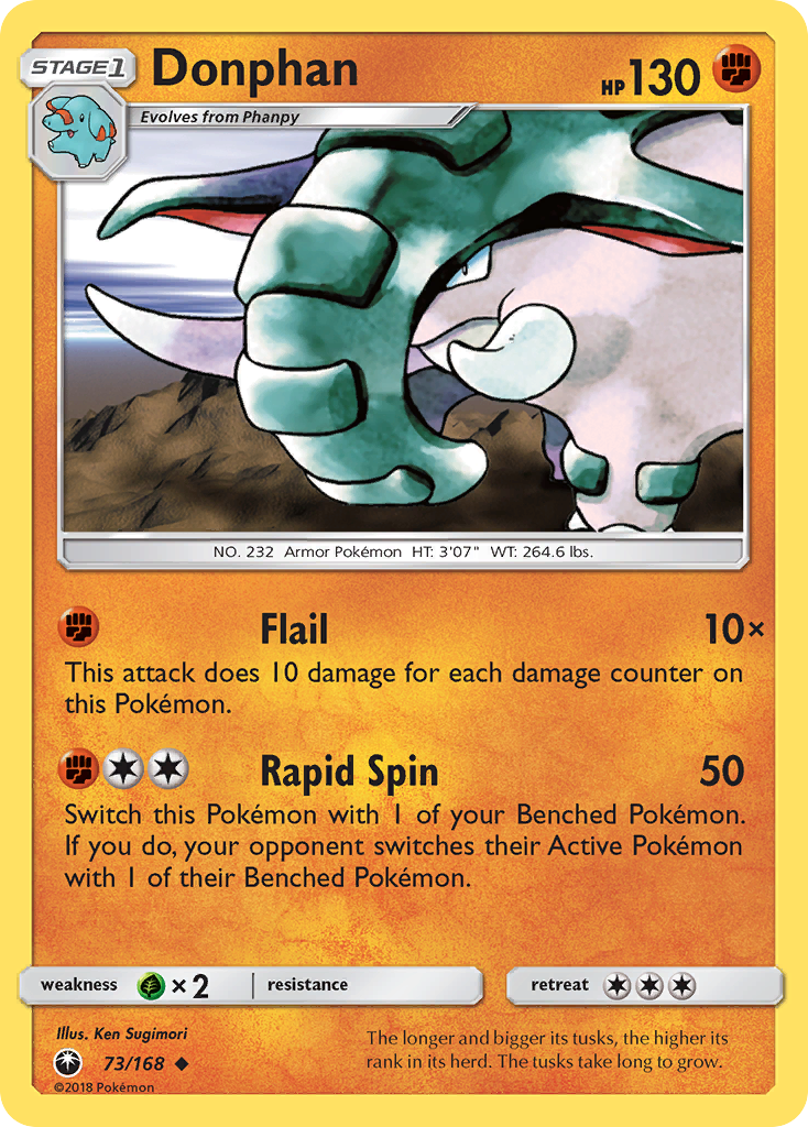 Donphan (73/168) [Sun & Moon: Celestial Storm] | Red Riot Games CA