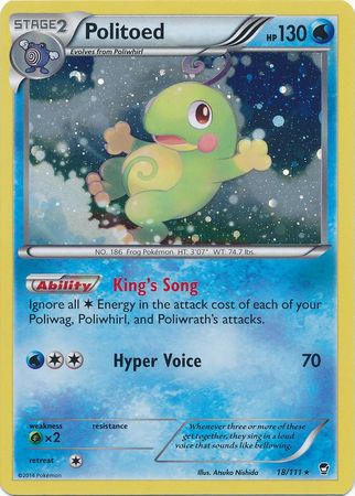 Politoed (18/111) (Cosmos Holo) [XY: Furious Fists] | Red Riot Games CA