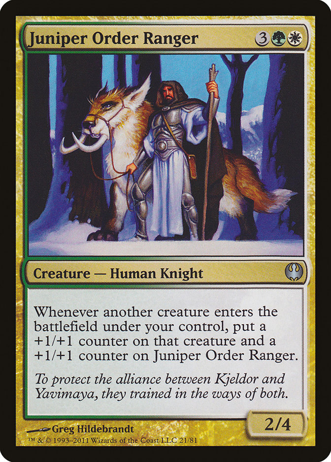 Juniper Order Ranger [Duel Decks: Knights vs. Dragons] | Red Riot Games CA