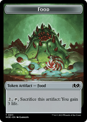 Beast // Food (0011) Double-Sided Token [Wilds of Eldraine Tokens] | Red Riot Games CA