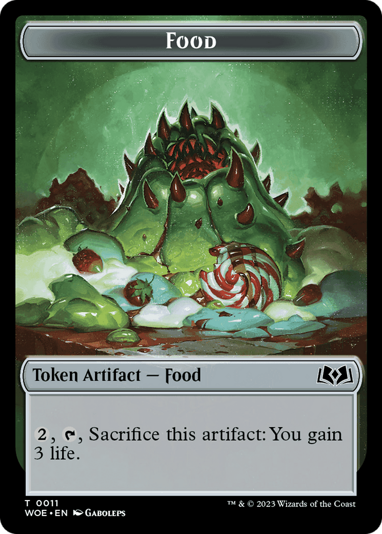 Mouse // Food (0011) Double-Sided Token [Wilds of Eldraine Tokens] | Red Riot Games CA