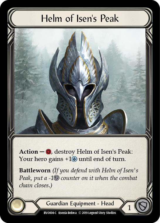 Helm of Isen's Peak [BVO004-C] (Bravo Hero Deck)  1st Edition Normal | Red Riot Games CA