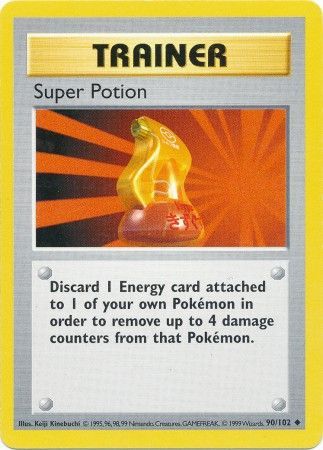 Super Potion (90/102) [Base Set Shadowless Unlimited] | Red Riot Games CA