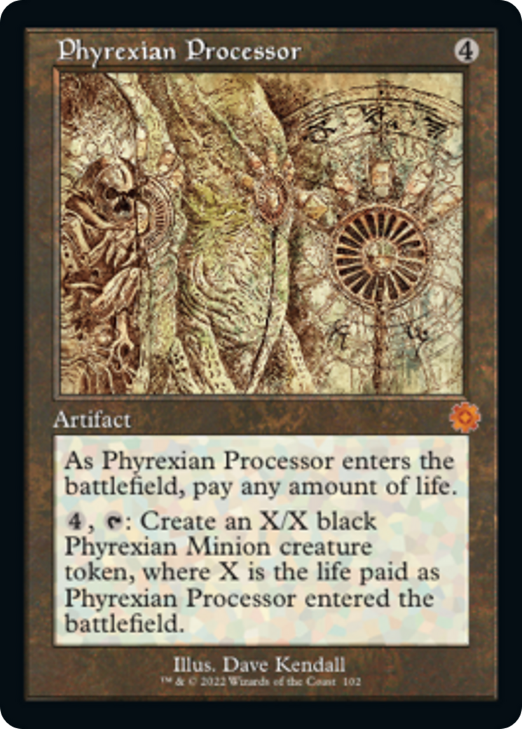 Phyrexian Processor (Retro Schematic) [The Brothers' War Retro Artifacts] | Red Riot Games CA