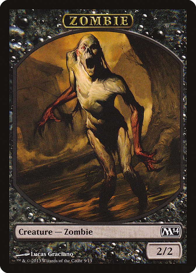 Zombie Token [Magic 2014 Tokens] | Red Riot Games CA