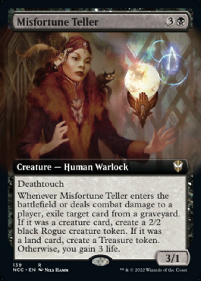 Misfortune Teller (Extended Art) [Streets of New Capenna Commander] | Red Riot Games CA