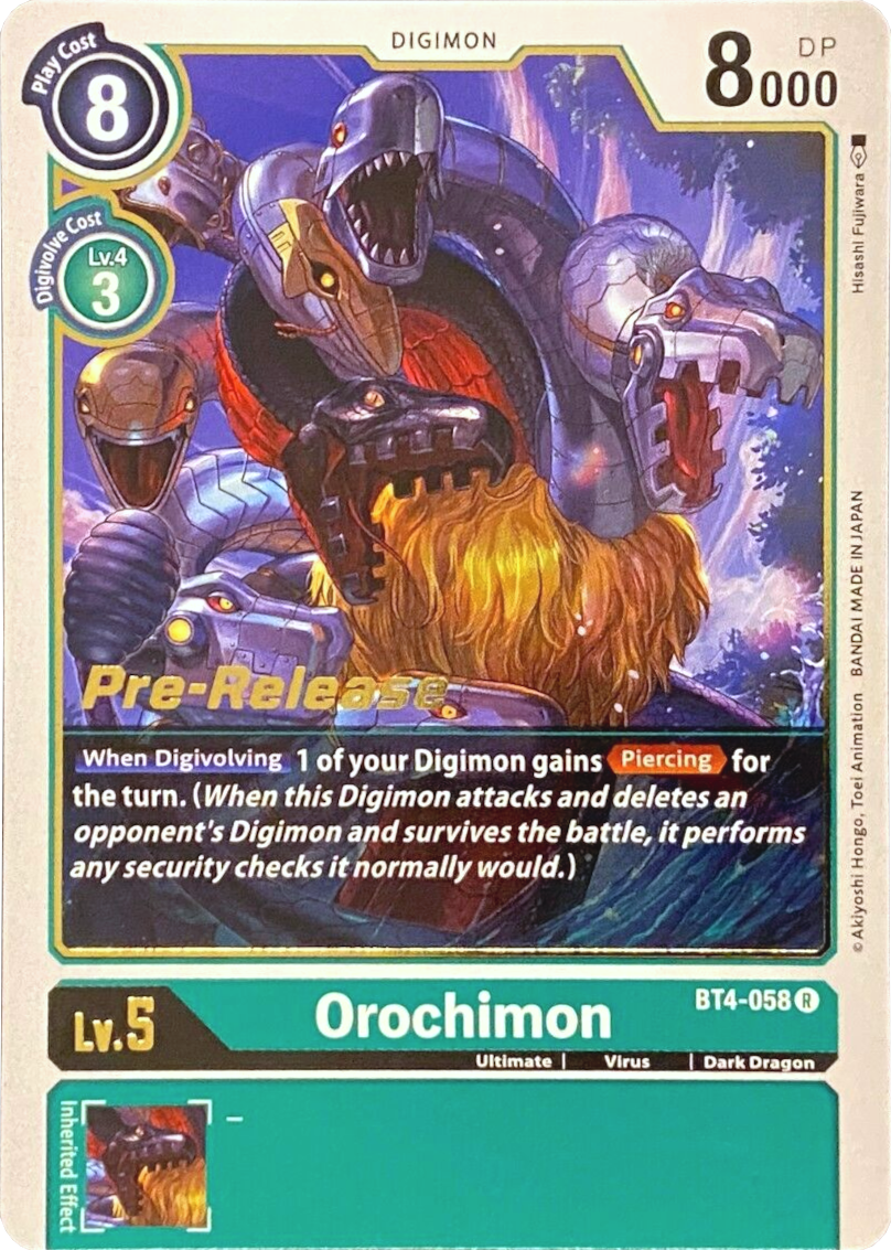 Orochimon [BT4-058] [Great Legend Pre-Release Promos] | Red Riot Games CA