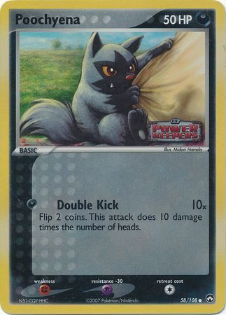 Poochyena (58/108) (Stamped) [EX: Power Keepers] | Red Riot Games CA